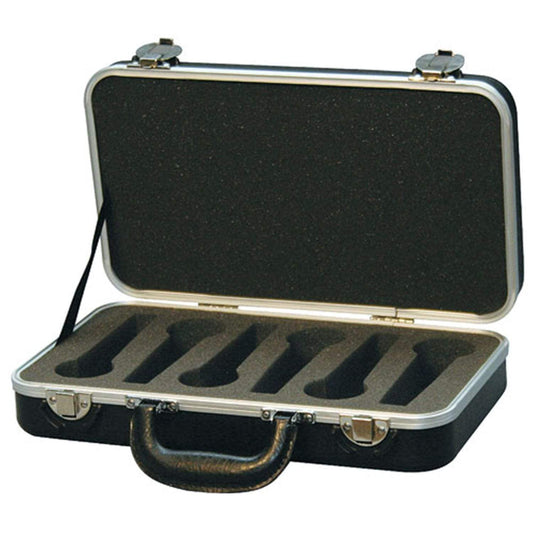 Gator GM6PE ATA-Style 6-Slot Microphone Briefcase - ProSound and Stage Lighting