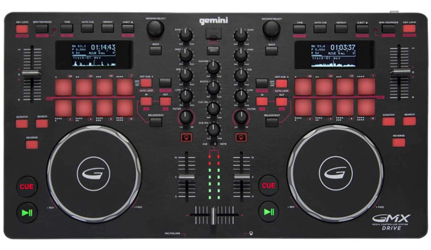 Gemini GMX Drive Multi Format Media DJ Controller - ProSound and Stage Lighting