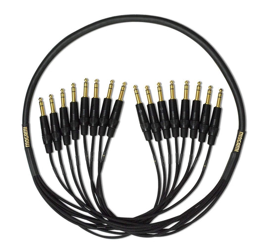 Mogami Gold Snake 8 Ch 1/4 TS Cable 10ft - ProSound and Stage Lighting