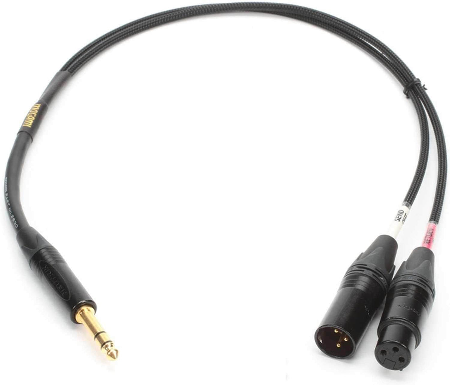 Mogami Studio Insert 1/4 TRS to XLR Cable 2ft - ProSound and Stage Lighting