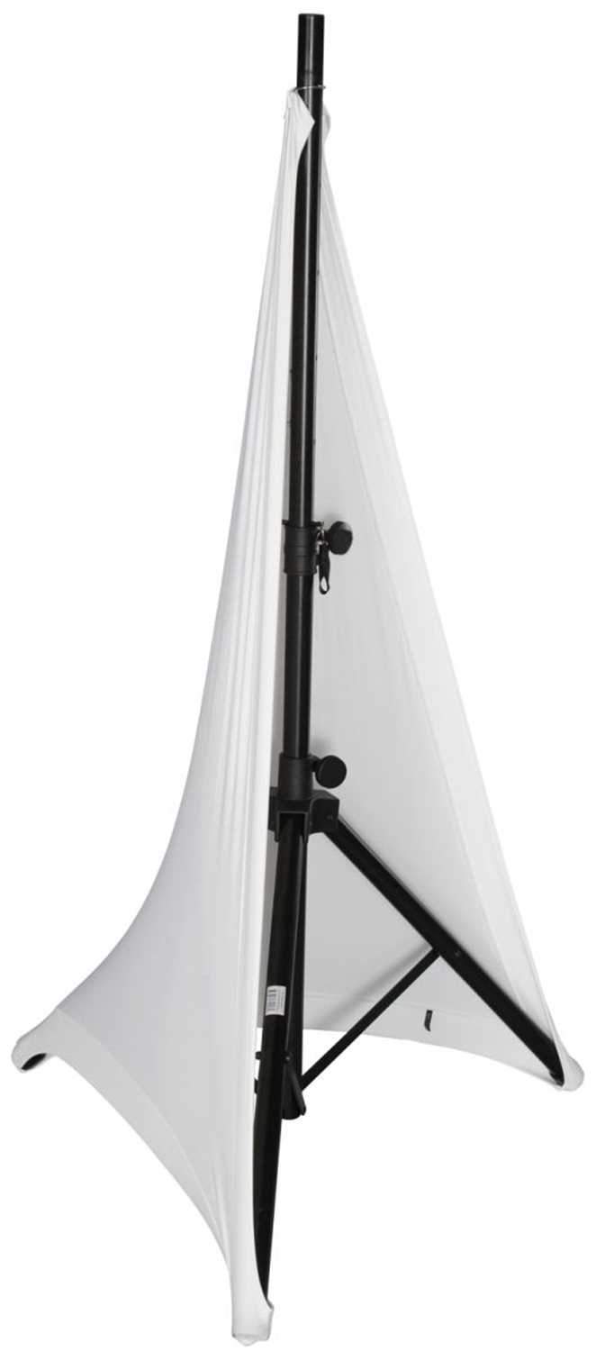 Gator Stretchy Speaker Stand Cover 2 Sides White - ProSound and Stage Lighting