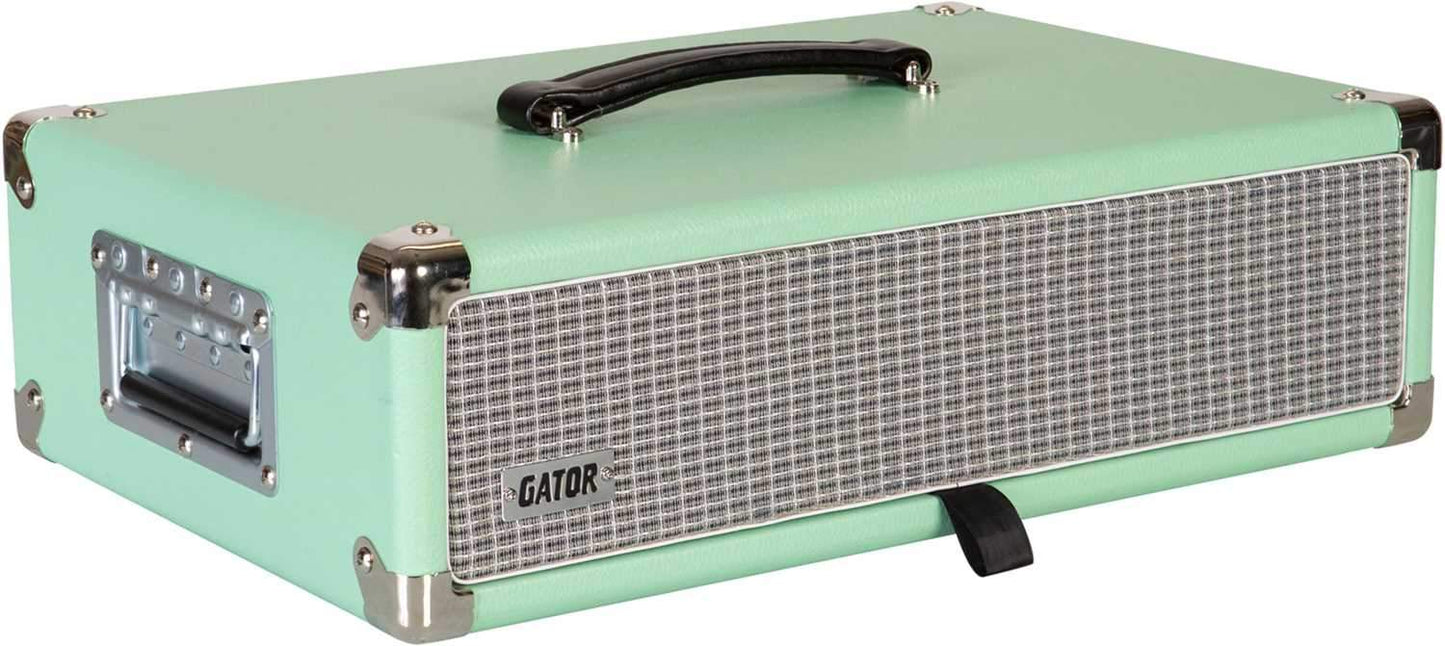 Gator Vintage Amp Vibe Rack Case - 2U Seafoam Green - ProSound and Stage Lighting