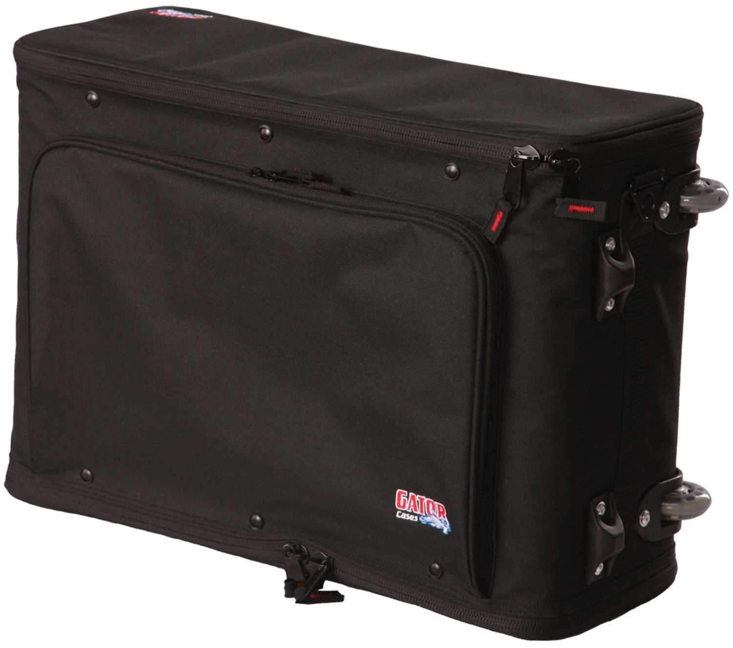 Gator GRSTUDIO2GOW 2 Space Dlx Rack Bag with Wheels - ProSound and Stage Lighting