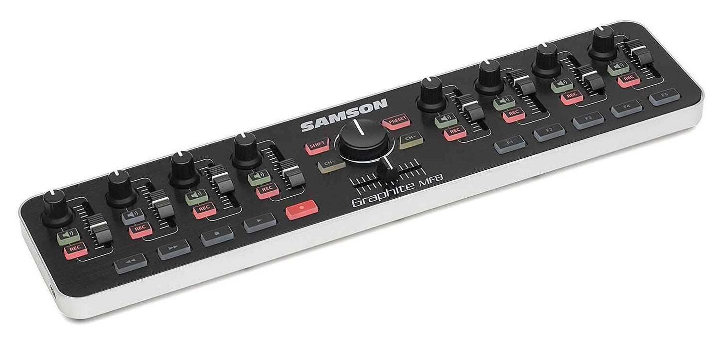 Samson Graphite MF8 DJ Style USB MIDI Controller - ProSound and Stage Lighting