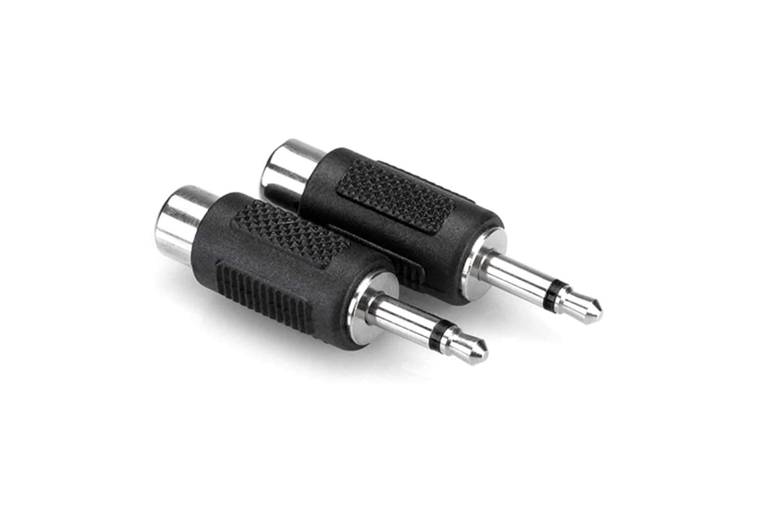 Hosa GRM-114 Adaptors RCA to 3.5 mm TS 2 pack - ProSound and Stage Lighting