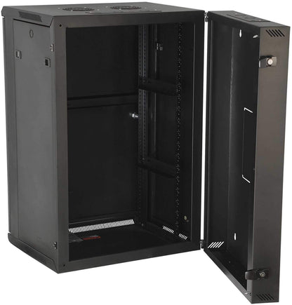 Gator GRW2009509 9U Sectional Wall Rack with Vented Glass Door - ProSound and Stage Lighting