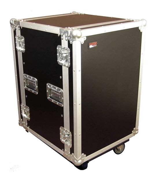 Gator 16U 24In Deep Audio Road Rack with Casters - ProSound and Stage Lighting