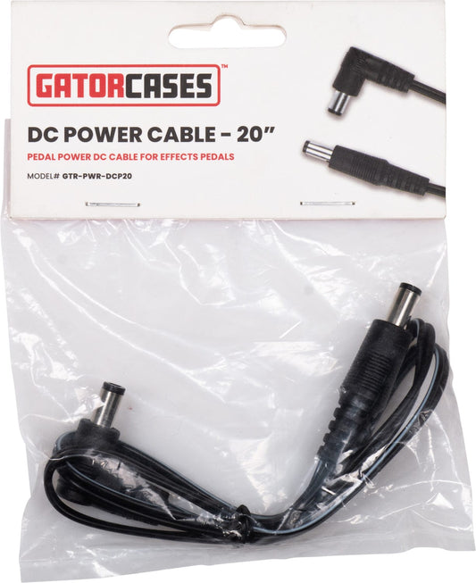 Gator GTR-PWR-DCP20 20-inch Pedal Power DC Cable for Effects Pedals - PSSL ProSound and Stage Lighting