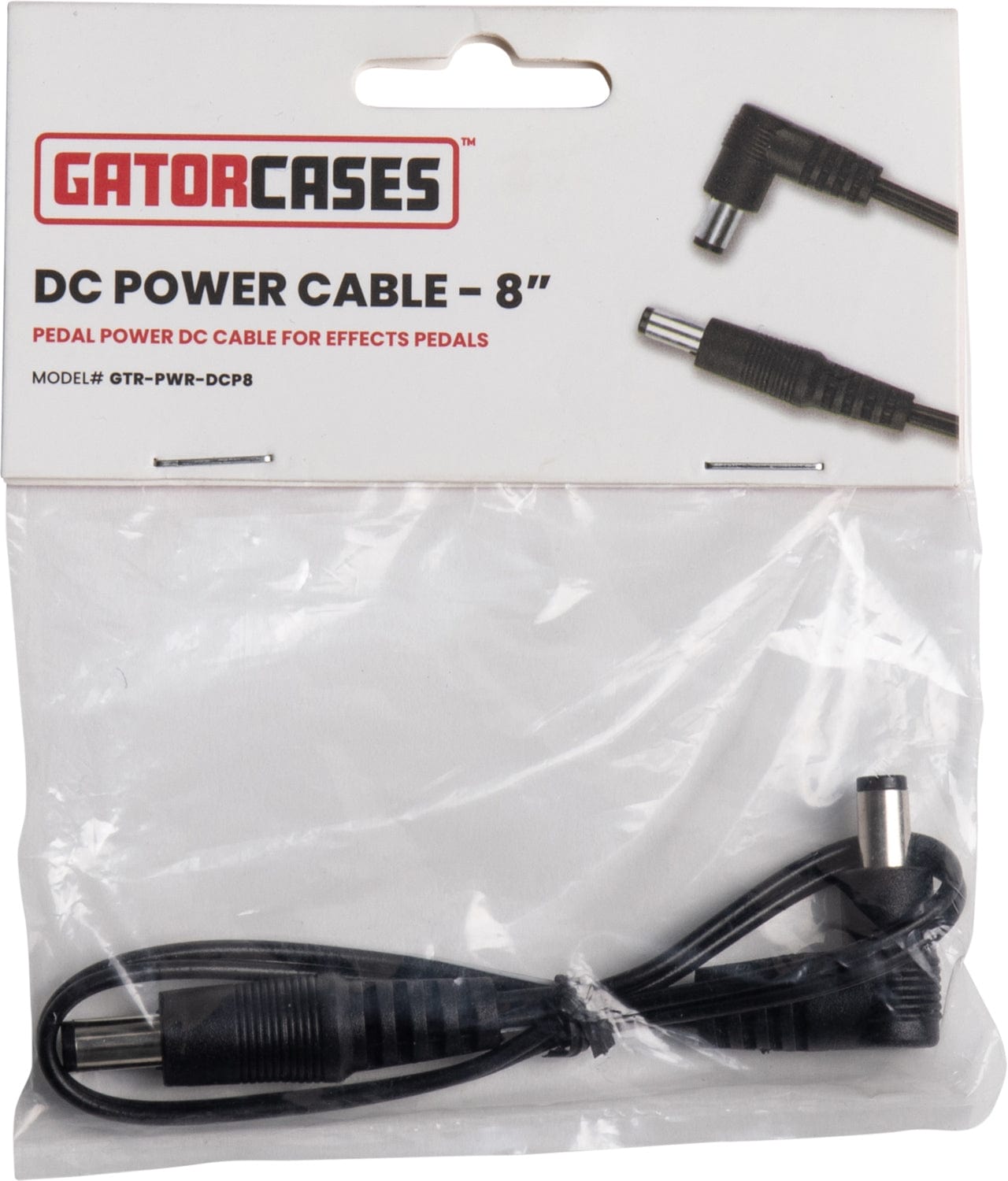 Gator GTR-PWR-DCP8 8-inch Pedal Power DC Cable for Effects Pedals - PSSL ProSound and Stage Lighting