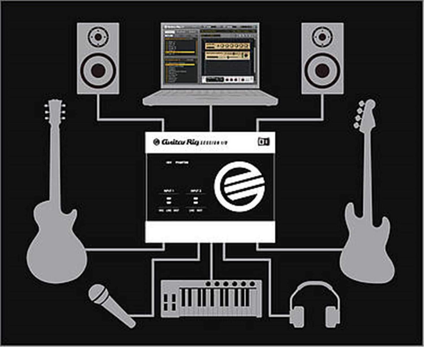 NI GUITAR-RIG-SESSION Software with Audio Interface - ProSound and Stage Lighting
