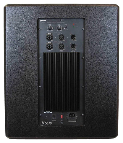 Gemini GVX-SUB12P Powered 12" Subwoofer - PSSL ProSound and Stage Lighting