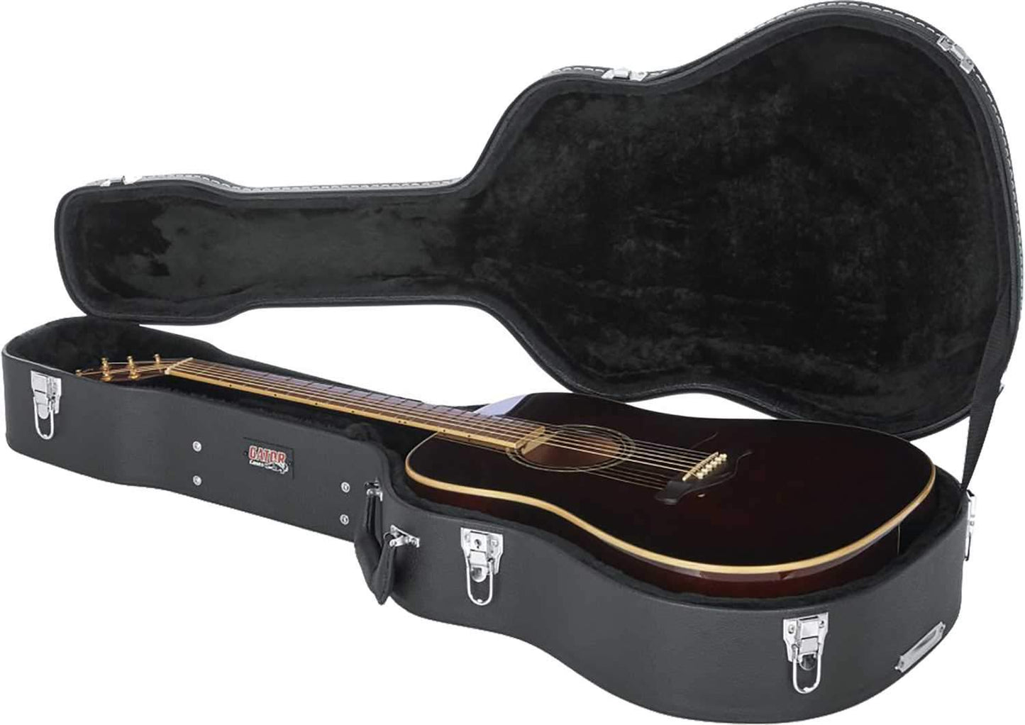 Gator Dreadnought Guitar Deluxe Wood Case - ProSound and Stage Lighting