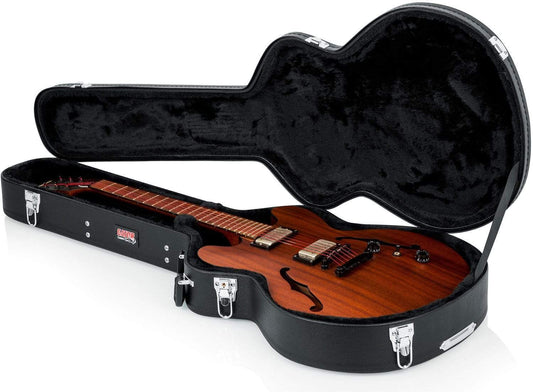 Gator GWE335 Semi Hollow Style Guitar Wood Case - ProSound and Stage Lighting