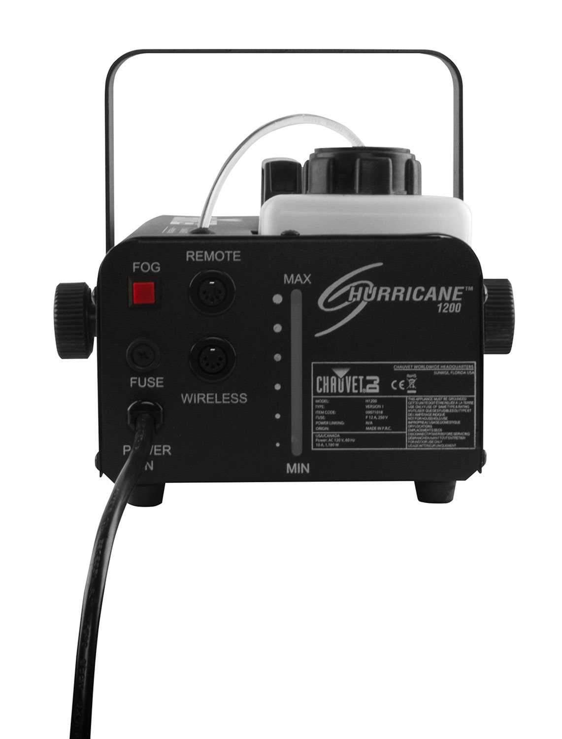 Chauvet Hurricane 1200 Fog Machine with Remote - ProSound and Stage Lighting