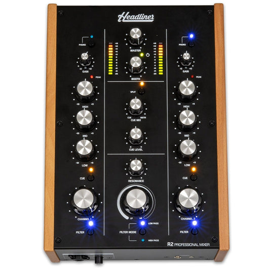 Headliner R2 - 2 Channel Rotary DJ Mixer (US) - PSSL ProSound and Stage Lighting