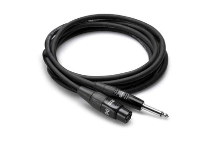 Hosa HMIC-010HZ 10 Foot Mic Cable Rean XLR (F) To 1/4" TS 20 AWG - PSSL ProSound and Stage Lighting