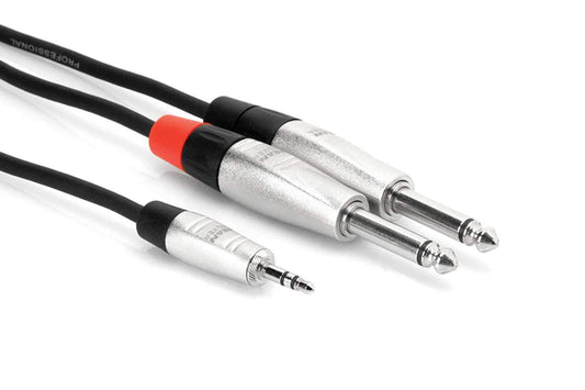 Hosa HMR-010Y Y-Cable 1/8 TRS to Dual RCA 10 ft - PSSL ProSound and Stage Lighting