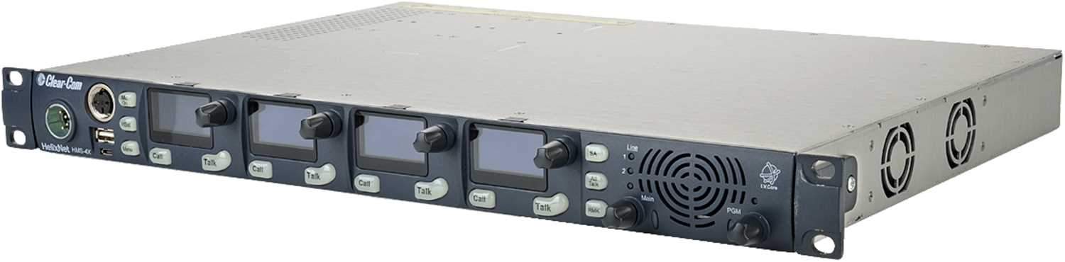 Clear-Com HMS-4X 4-Channel 1RU Digital Main Station - PSSL ProSound and Stage Lighting