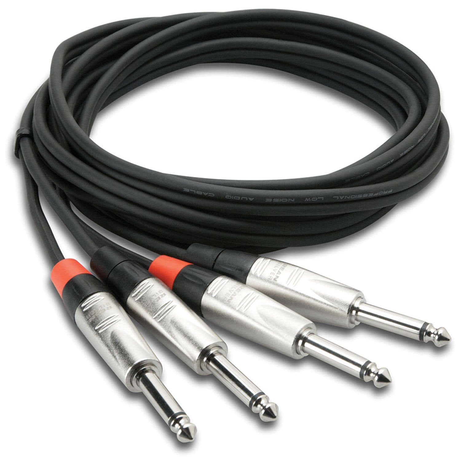 Speaker Cable Dual 1/4in TS To Dual 1/4in TS 15ft - PSSL ProSound and Stage Lighting