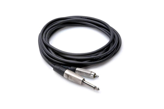 Hosa HPR-005 Unbalanced Cable 1/4 TS to RCA 5ft - PSSL ProSound and Stage Lighting