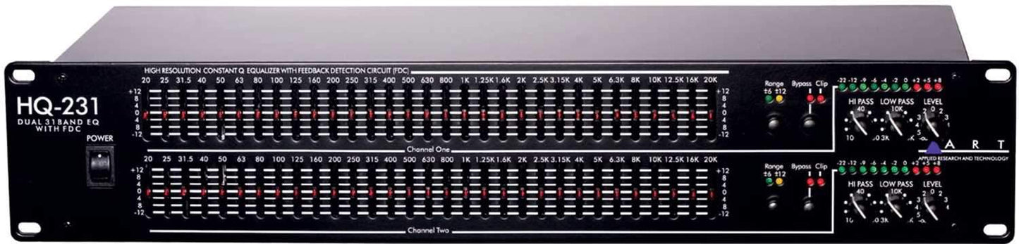 ART HQ-231 Dual 31 EQ with Feedback Detection - PSSL ProSound and Stage Lighting