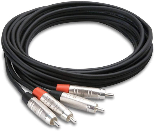 Hosa HRR-005X2 Pro 5 Ft Dual RCA (M) to Dual RCA (M) Audio Cable - PSSL ProSound and Stage Lighting
