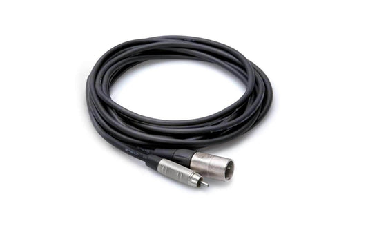 Hosa HRX-015 Unbalanced Cable RCA to XLR M 15ft - PSSL ProSound and Stage Lighting