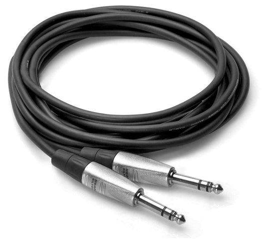 Hosa HSS-010 10 Ft 1/4" TRS to 1/4" TRS Pro Audio Cable - PSSL ProSound and Stage Lighting