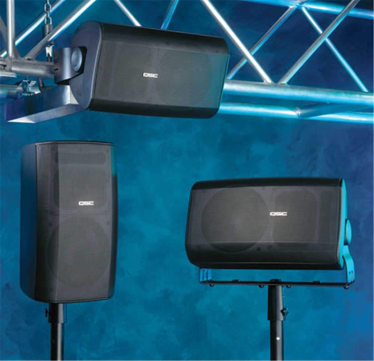 QSC I282H Portable Outdoor Speaker (black) - PSSL ProSound and Stage Lighting