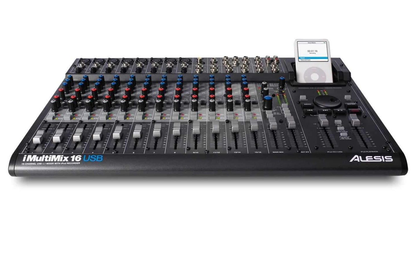Alesis I-MULTIMIX-16USB 16-Ch iPod Audio Int/Mixer - PSSL ProSound and Stage Lighting