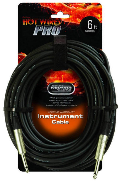On Stage Pro Musicians Instrument Cable 6 Ft - PSSL ProSound and Stage Lighting