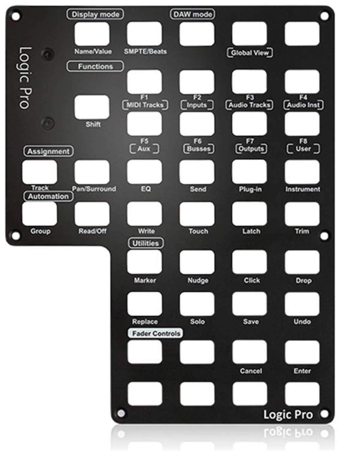 Icon ICOA-APPLP Logic Pro Auto-Detect Panel for Qcon Pro X - PSSL ProSound and Stage Lighting
