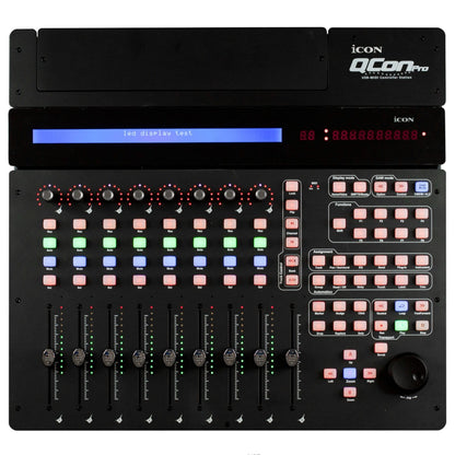 Icon Qcon Pro 8-Fader DAW Control Surface Black - PSSL ProSound and Stage Lighting