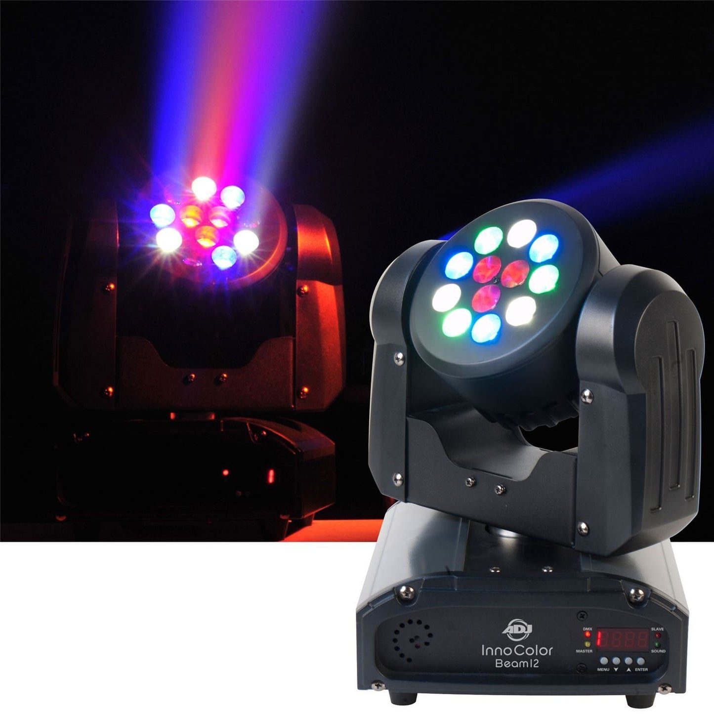 American DJ Inno Color Beam 12 RGBW Moving LED - PSSL ProSound and Stage Lighting
