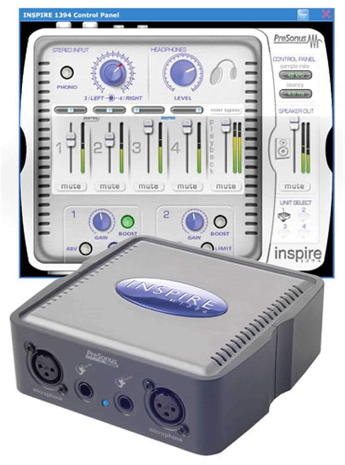 Presonus INSPIRE-1394 Firewire Recording Interface - PSSL ProSound and Stage Lighting