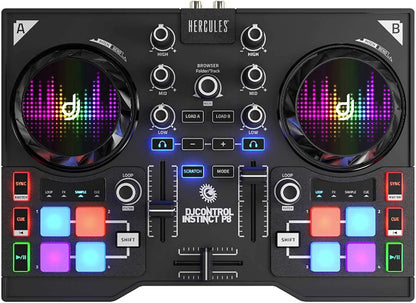 Hercules DJ Control Instinct P8 Compact Controller - PSSL ProSound and Stage Lighting