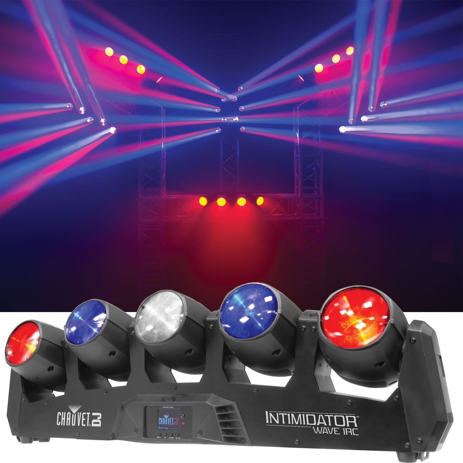 Chauvet Intimidator Wave IRC 5x Moving LED Lights - PSSL ProSound and Stage Lighting