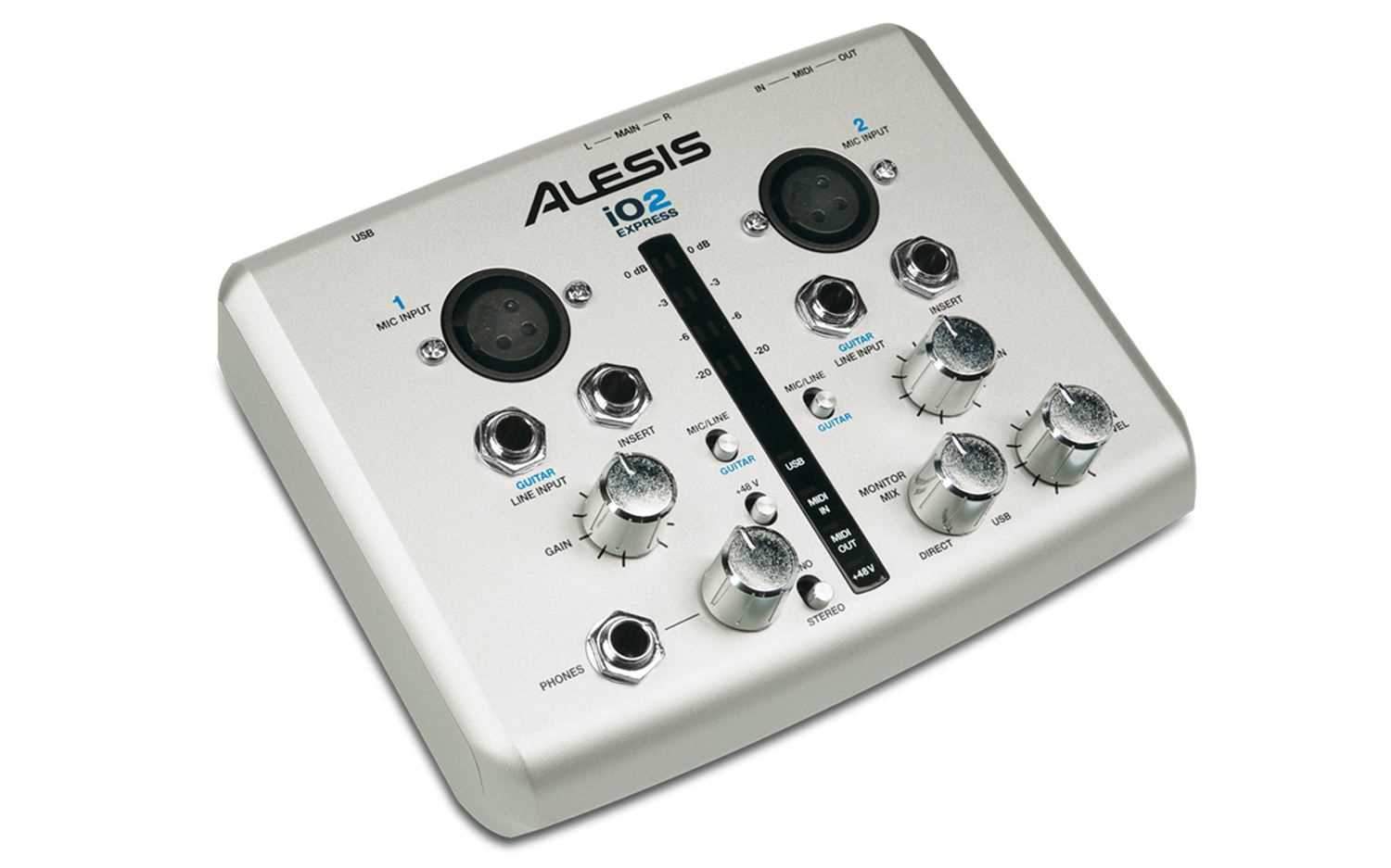 Alesis IO2-Express 24 Bit USB Recording Interface - PSSL ProSound and Stage Lighting