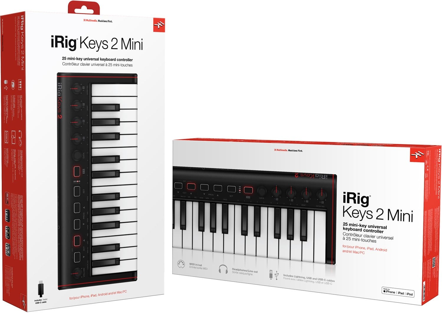 Ik Multimedia Irig Keys 2 Mini 25-Key Midi Control - PSSL ProSound and Stage Lighting