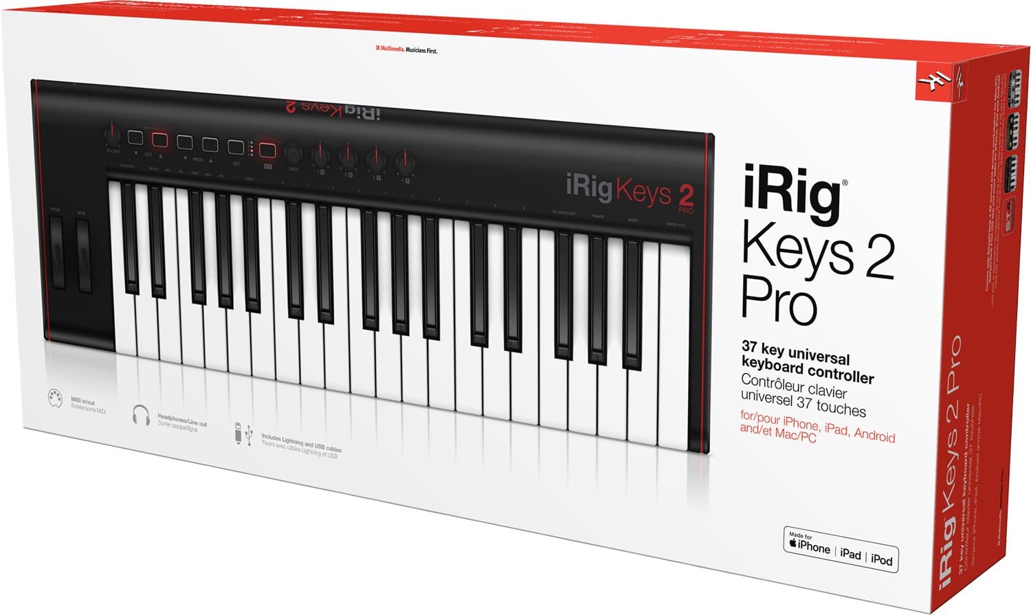 Ik Multimedia Irig Keys 2 Pro 37-Key Midi Control - PSSL ProSound and Stage Lighting