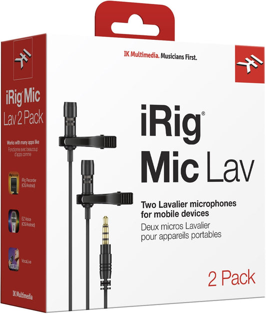 Ik Multimedia Irig Mic Lav 2 Compact Lavalier Mic - PSSL ProSound and Stage Lighting