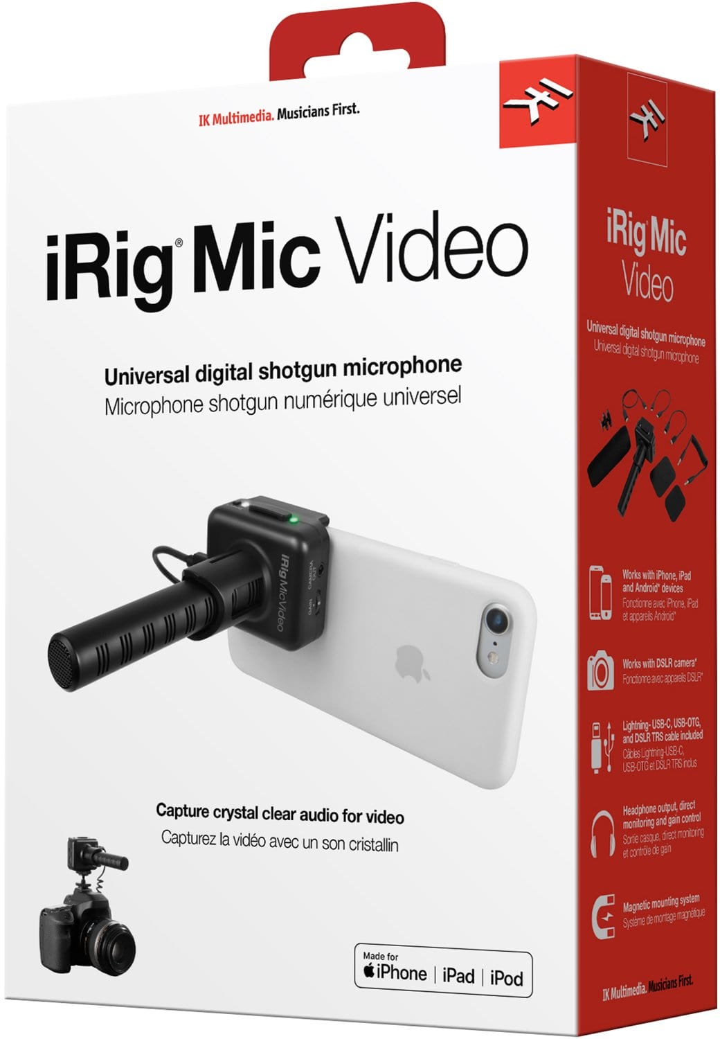 Ik Multimedia Irig Mic Video Shotgun Microphone - PSSL ProSound and Stage Lighting