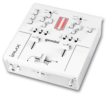 Gemini 2-CH DJ Mixer White/Chrome with Kill Switches - PSSL ProSound and Stage Lighting