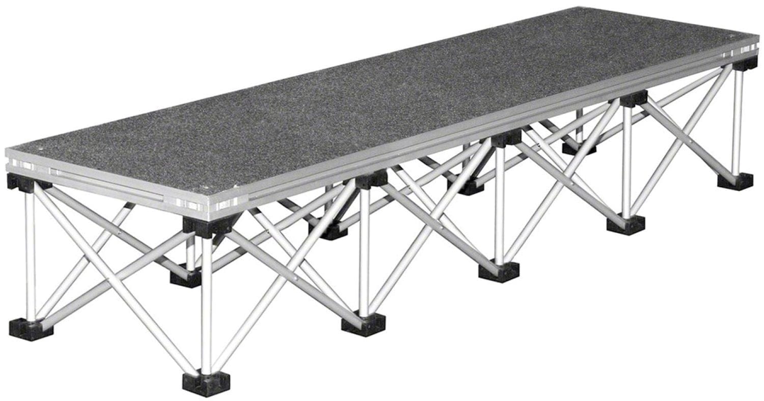 Intellistage 4 Foot Wide Industrial Step Package for 16 Inch High Stages