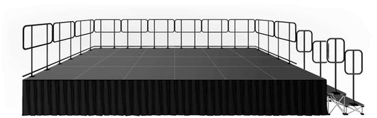 Intellistage ISTAGE1224GR24 12x24ft Stage System - PSSL ProSound and Stage Lighting