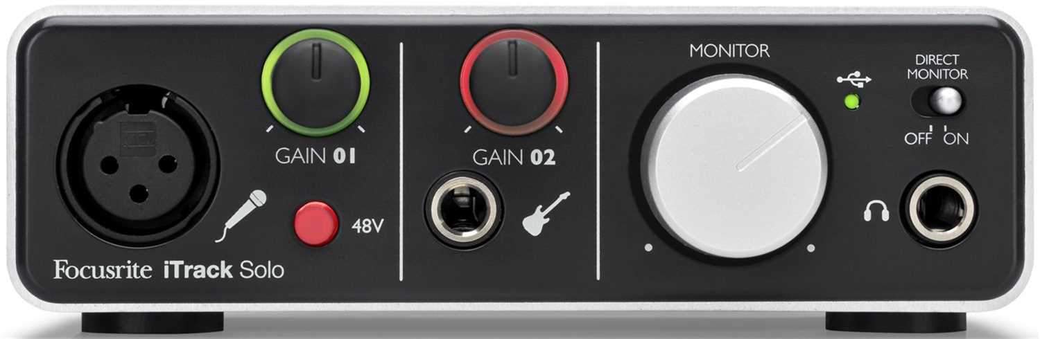 Focusrite ITRACK-SOLO USB/iPad Audio Interface - PSSL ProSound and Stage Lighting