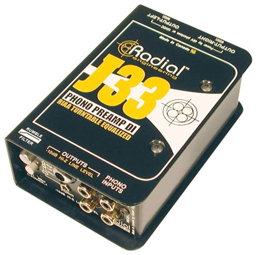 Radial J33 Turntable Direct Box - PSSL ProSound and Stage Lighting