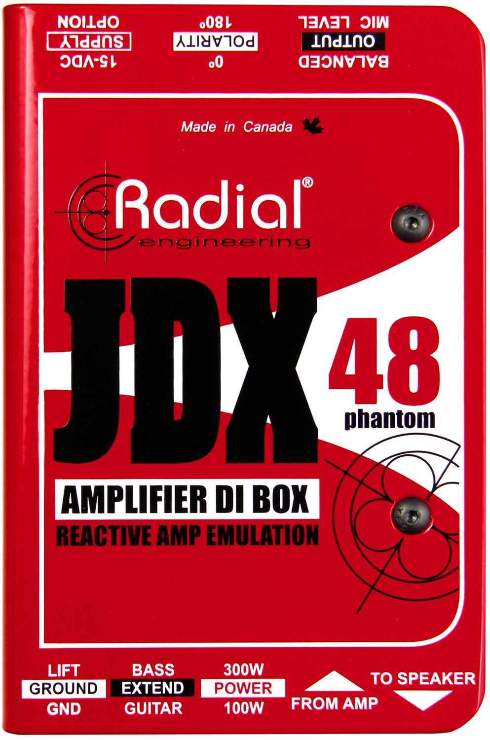 Radial JDX-48 Guitar Amp DI with Speaker Emulation - PSSL ProSound and Stage Lighting