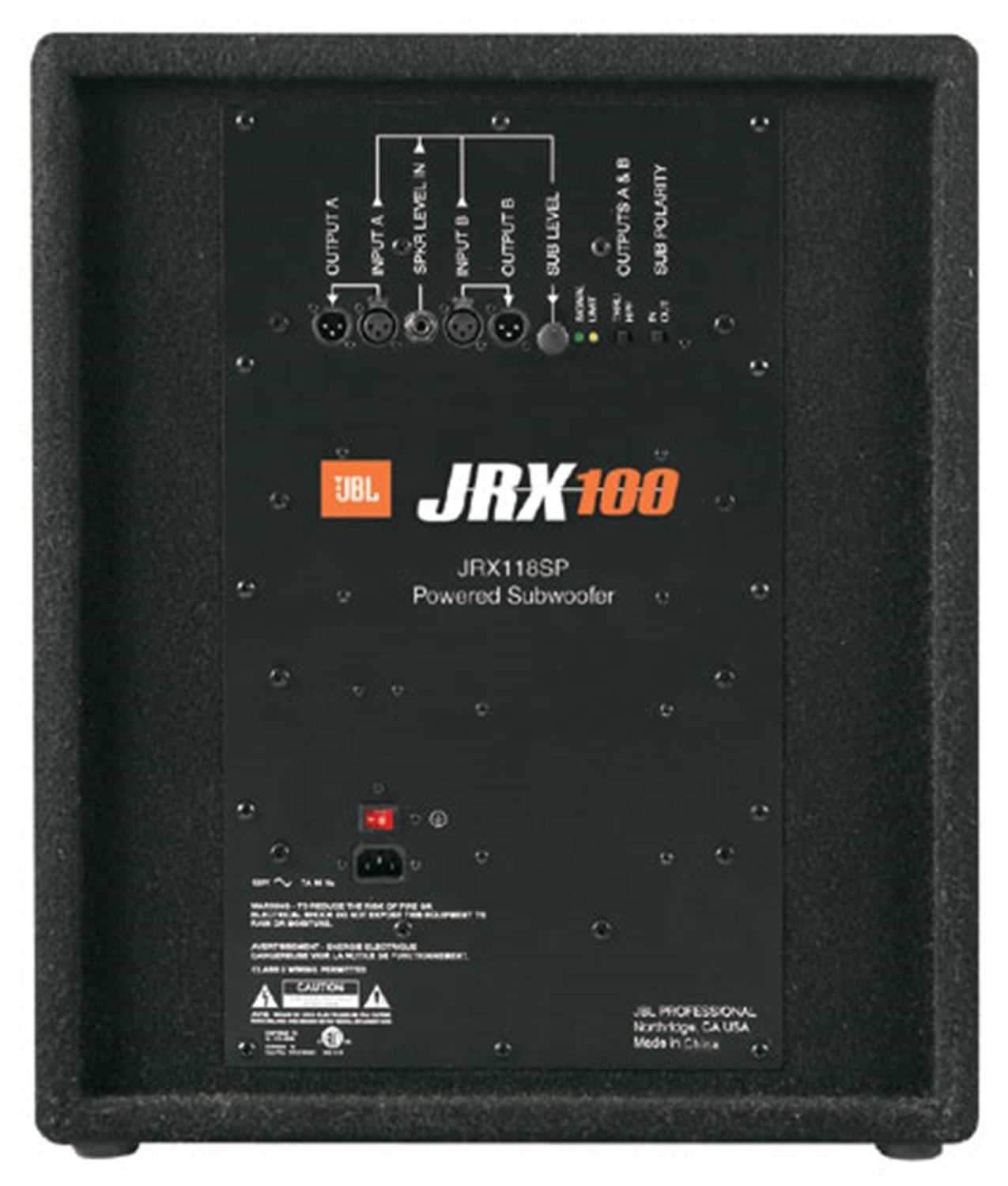 JBL JRX118SP Powered Portable 18Inch Subwoofer - PSSL ProSound and Stage Lighting