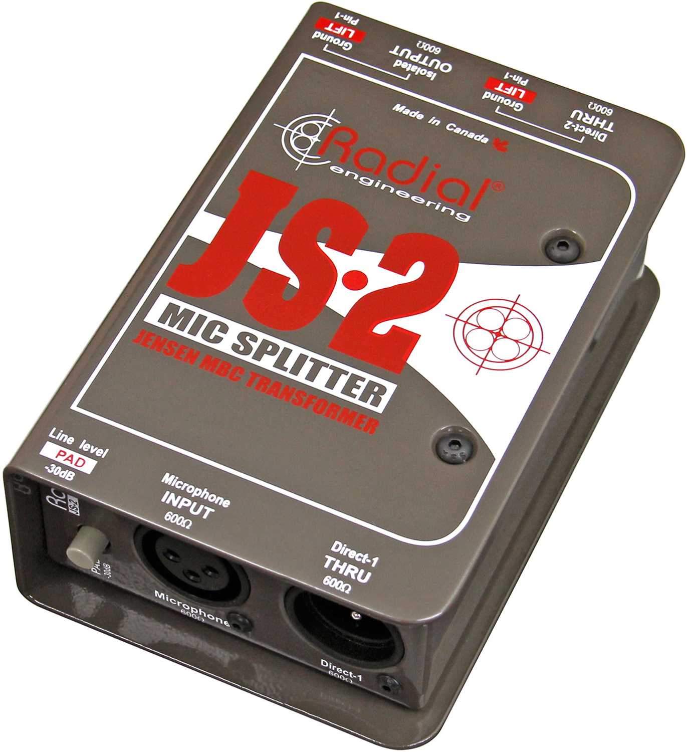 Radial JS2 Passive Mic Splitter - PSSL ProSound and Stage Lighting